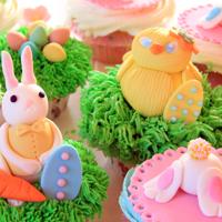 Easter bunny cupcakes