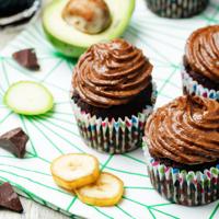 Chocolate Zucchini Banana Cupcakes